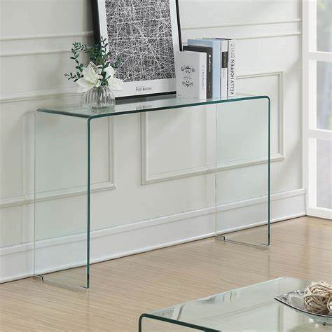 Waterfall Glass Small Console