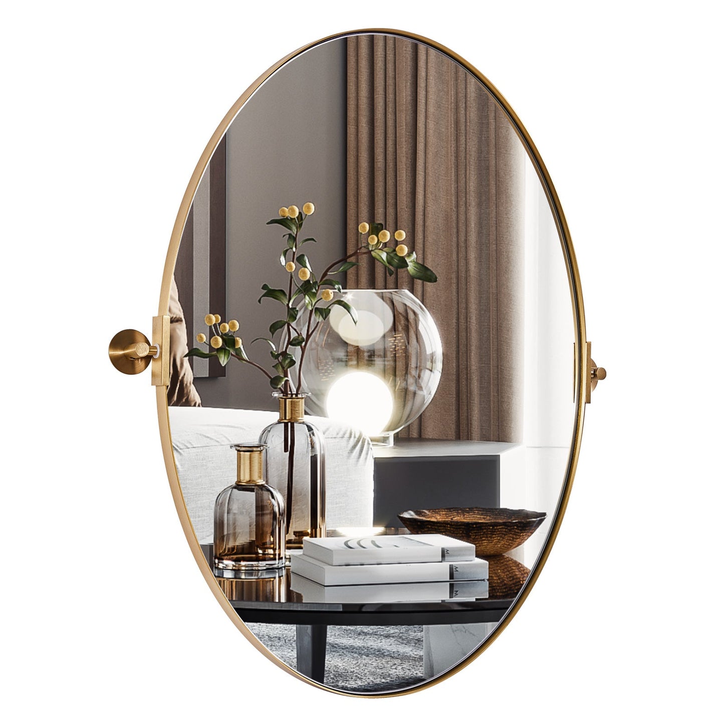 Oval Wall Mounted Mirror