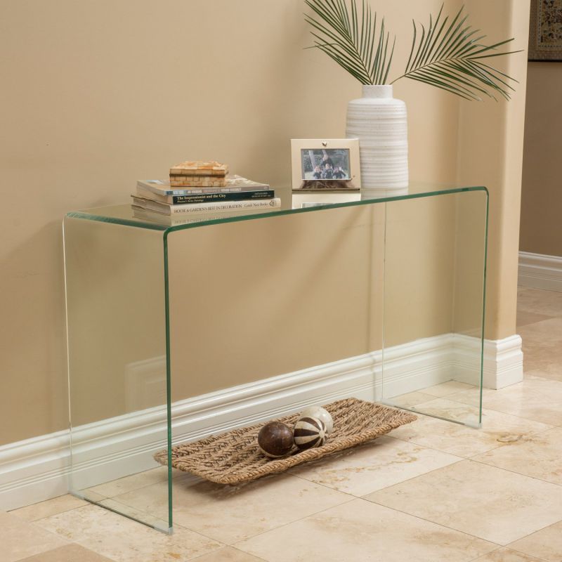 Waterfall Glass Medium Console