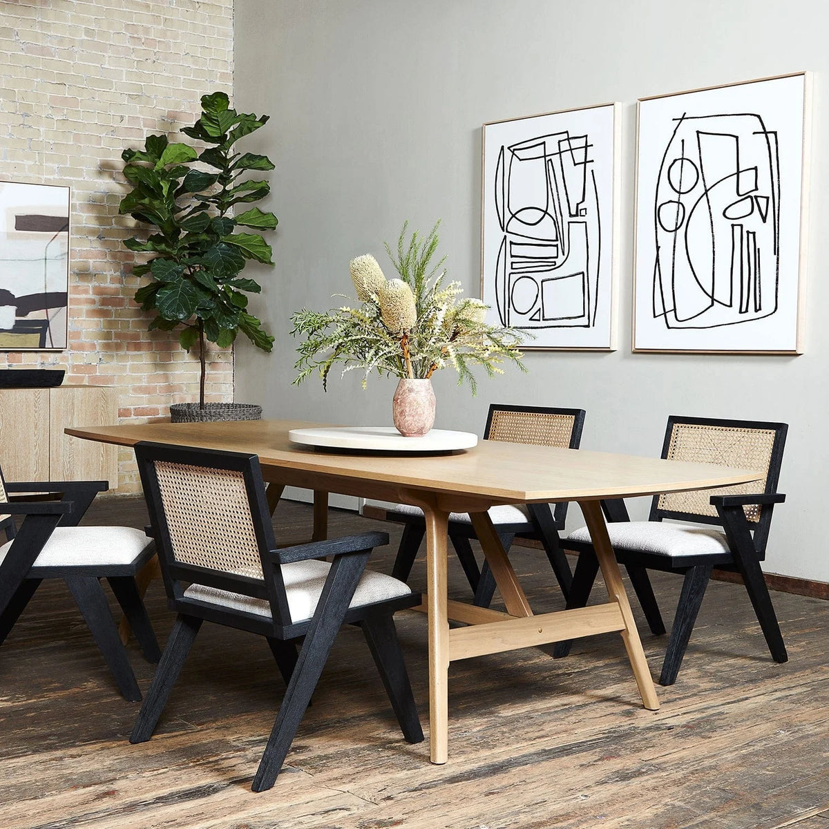Rhonda Cane Dining Chair (Warehouse Sale local, pickup only)