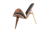 CH07 Shell Lounge Chair  (Real Leather)