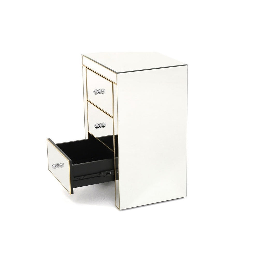 Tia Gold Nightstand