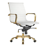 Eames Office Chair (Gold Frame) (Low Back)