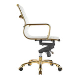 Eames Office Chair (Gold Frame) (Low Back)