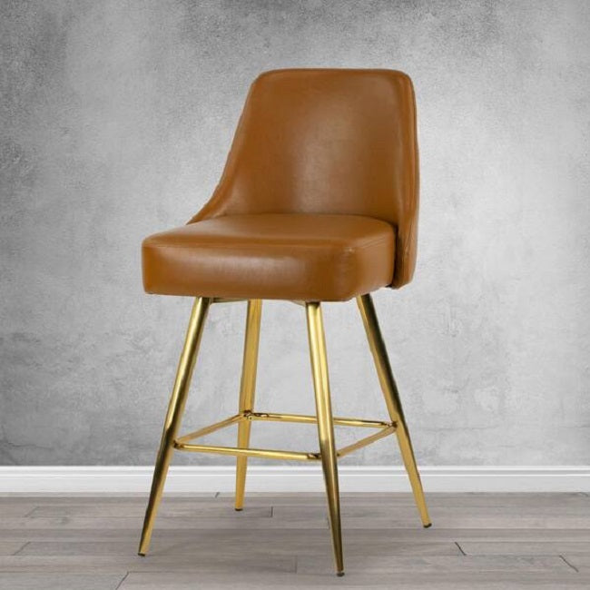 Mid-Century Stool (Tan)