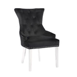 Champagne Chair (Diamond Tufted back, Stainless steel legs)