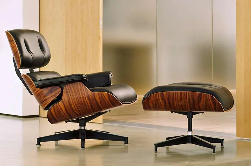 Modern Eames  Lounge Chair with Ottoman (Reproduction)