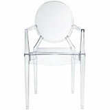 Modern Ghost Chair with Arm (Warehouse Sale, local pickup only)