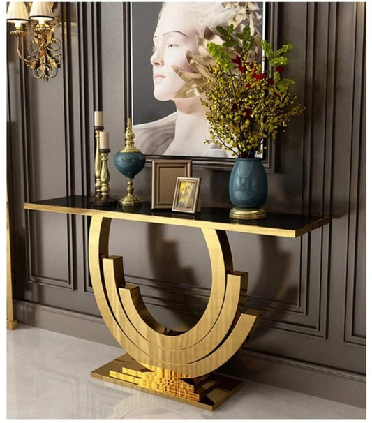 New Moon Console Table (Faux Marble)