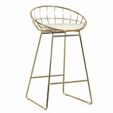 Kylie Stool ( Gold/white )