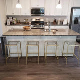 Sasha Counter Modern Acrylic  Stool (gold)