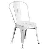 Tolix Armless Antique Chair