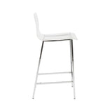 Modern Chrome /Acrylic Ghost Counter Stool